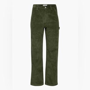 ARITZIA TNA Green Corduroy Trousers wide legs‎ Pants size 6